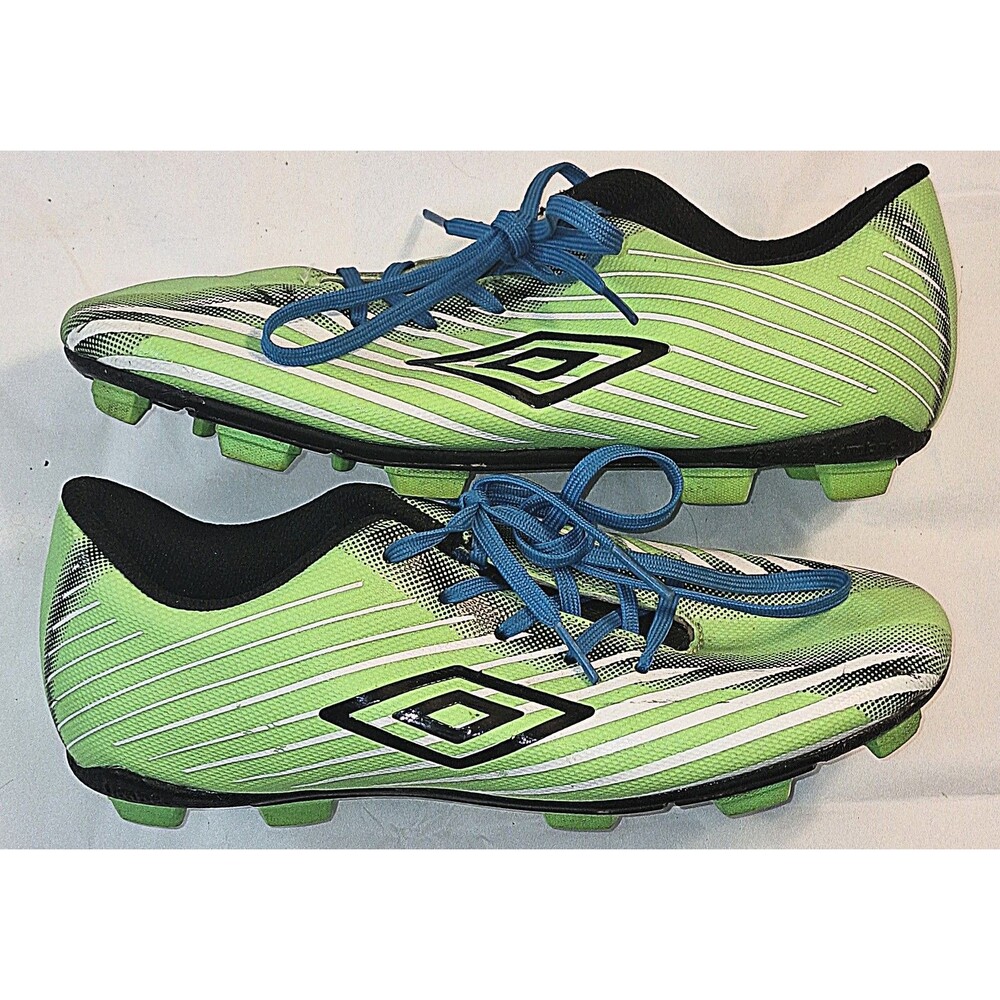 Umbro Boys Arturo 2.0 Green Youth Soccer Cleats Size 4.5 FG Firm Ground VGUC